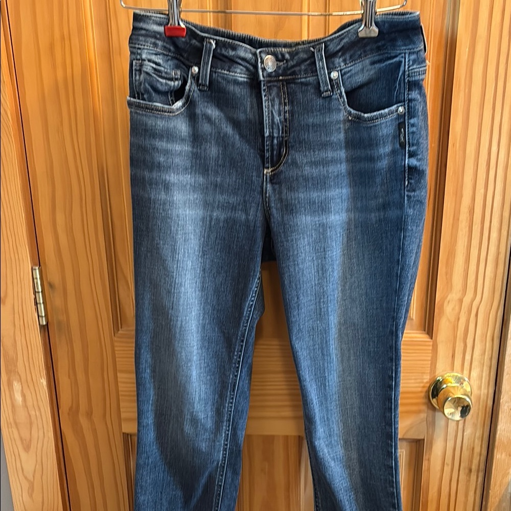 Elyse Mid Rise Straight Leg Jeans